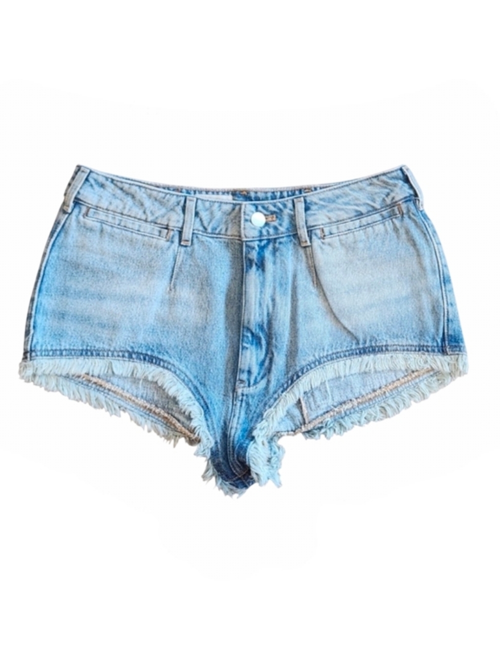 NWT Anthro Pilcro 29 Pitched Micro Festival-Core Fringe Hem Cotton Booty Shorts